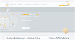 Desktop Screenshot of nephro-update.com